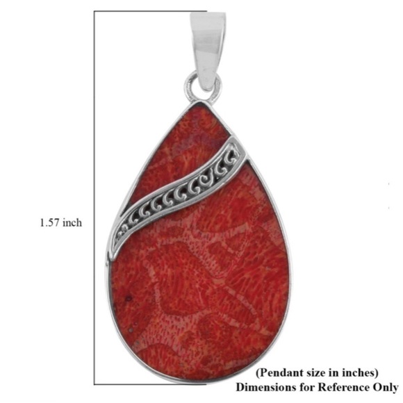 Sponge Coral Pendant in Sterling Silver